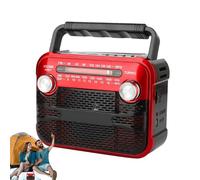Radio Extérieure - Audio Portable, Récepteur Météo Rechargeable, Fonction Lampe de Poche | Radio d’Urgence Compacte avec 3 Niveaux de Luminosité pour Camping, Randonnée, Voyage, Préparation Tempête