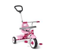Radio Flyer 3-en-1 Tricycle de balades, Tricycle Rose pour Tout-Petits de 1,5 à 5 Ans