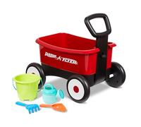 Radio Flyer Walker Wagon avec Outils de Jardinage, Chariot de Marche à Pousser et à Tirer, de 1 à 4 Ans