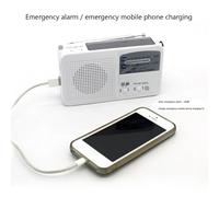 Radio FM/AM à batterie auto-alimentée, avec manivelle solaire, lampe de poche LED, chargeur de téléphone pour randonnée
