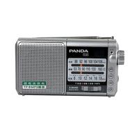 Radio FM AM SW Radio à trois bandes Radio à semi-conducteur rétro portable, Argent