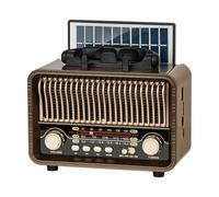 Radio FM analogique portable Kruger&Matz Bluetooth solaire avec batteries AUX