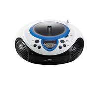 Lenco - SCD-38 - Lecteur CD et Radio - Boombox - USB - Bleu et blanc