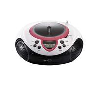 Radio FM / CD / USB Modèle SCD-386 Portable avec Écran LCD Rose