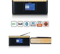 Radio FM/DAB+ Bluetooth 5.0 portable sur batterie rechargeable - Écran couleur TFT 2,4¿