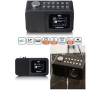 Radio FM/DAB+ - Écran couleur TFT 2,4¿ - minuteur de sommeil et double alarme Noir