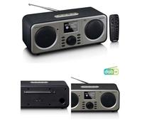 Radio FM/DAB+ portable - LENCO - DAR-030 - Bluetooth 5.0 - Écran couleur TFT 2 4"" - Caisson en bois