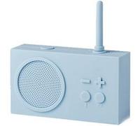Lexon TYKHO 3 Enceinte Bluetooth Portable et Poste Radio FM, Etanche avec Batterie Rechargeable - Bleu Clair
