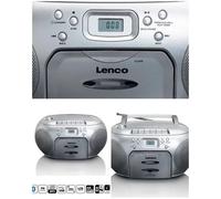 Radio FM - lecteur CD/MP3/USB Radio cassettes portable - Gris
