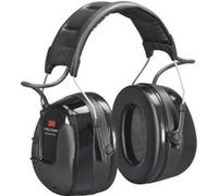 Radio FM Peltor WorkTunes Pro 3M - Casque antibruit en serre-tête avec entrée MP3 - Atténuation 32 dB - 1 x casque double fonction musique / antibruit en noir Noir G
