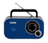 Radio FM Portable Analogique, sur Secteur / à Piles, Petite petit et Léger, , Bleu, Roadstar, TRA-2235BL