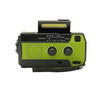 Radio FM Portable - avec Lampe Torche à LED Et Petit Panneau Solaire,Radio Météo À Lampe Torche 3 Modes,pour Intérieur Et Extérieur Maison Bureau Camping Pique-Nique Plage Randonnée Pêche