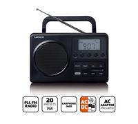 Radio FM portable compacte avec écran LCD Noir Nedis MPR-035BK