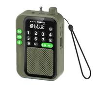 Radio FM portable de poche, petite enceinte Bluetooth sans fil avec écran LED, enregistrement, minuterie, prise en charge de carte TF, disque USB, lecteur MP3, haut-parleur rechargeable 5 W pour le