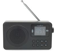 Radio FM | Portable | FM | Alimentation par batterie / USB | Numérique | 2 W | Écran : 1,77 po | Écran noir et blanc | Bluetooth® | Sortie casque | Réveil | Noir