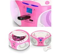 Radio FM Portable Lecteur CD/MP3/USB/avec éclairage LED - Micro filaire