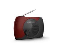 Radio FM portable - RT353 - rouge et noire