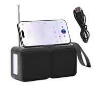 Radio FM Radio FM avec Éclairage LED Énergie Solaire | Haut-Parleur Double pour Urgences et Camping - Équipement de Survie pour Pêche, Randonnée et