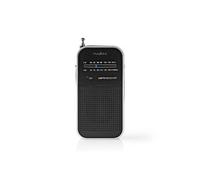Radio FM Nedis RDFM1110SI Aluminium / Noir Noir