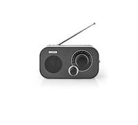 Radio FM Nedis RDFM1320SI Aluminium / Noir Noir