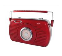 Radio FM RETRO portable rouge - Lecteur CD