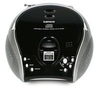Radio FM Stéréo Portable avec Lecteur CD et Antenne Télescopique Lenco Noir / Argent Noir / Argent G