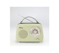 Halterrego Enceinte/Radio rétro - Vert (pile non incluse)