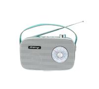 Radio Halterrego style rétro AM/FM, BT V5.0, lecteur USB et carte micro SD, 3w RMS, Aux IN et prise casque. Adaptateur ou port USB-C, Vert