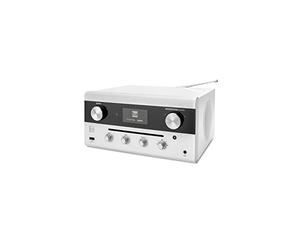 Radio Hybride Design • CD, USB, MP3, Radio Dab+ • Aux-in • Radio FM • Diffusion de Musique • Spotify • Amazon Music • Système stéréo • Écran OLED • HiFi • Prise Casque • Blanc • Dual CR 900 Phantom