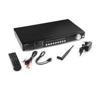 Audizio Ferrera Radio internet avec DAB+ / FM et lecteur CD - Noir, lecteur multimédia wifi, radio réveil, lecteur cd, carte sd
