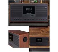 Radio internet Hybride stéréo FM/DAB+ Bluetooth 5.0 Bois Noyer - Écran couleur TFT LCD de 2,7¿