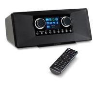 MEDION Radio Internet avec Dab+ P85333 (WLAN, FM, Spotify Connect, Amazon Music, DLNA, USB, Prise Casque, AUX, Sortie Ligne stéréo RCA, minuteur de Veille) Noir