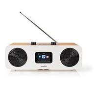 Nedis RDIN2500WT Radio portable Internet Numérique Marron, Blanc