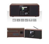 Radio INTERNET WIFI DIRAS24I Radio multifonctionnelle DAB+ FM Internet Bluetooth Wood Look Écran couleur TFT