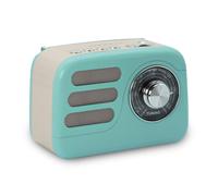 Radio Jerry vintage FM et Bluetooth avec batterie rechargeable - Turquoise