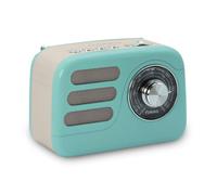 Radio Jerry vintage FM et Bluetooth avec batterie rechargeable - Turquoise