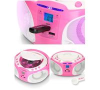 Radio karaoké portable - LENCO - SCD-650 - CD/MP3/USB - Radio FM - Micro & jeux de lumières