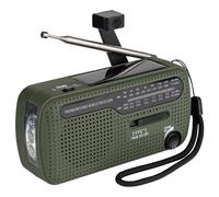 Radio & lampe torche solaire à manivelle dynamo de survie fosco