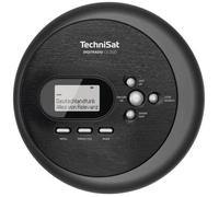 TechniSat DIGITRADIO CD 2GO BT - Radio Portable Dab+ avec Lecteur CD (Dab+, FM, MP3 avec Fonction Resume, Bluetooth, ASP, Prise Casque, égaliseur, mémoire favorique) Noir