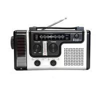 Radio Manivelle Srliya 26 * 8 * 15 Portable Solaire Manivelle Radio Multi-Bande AM FM SW Radio Récepteur avec Lampe de Poche LED