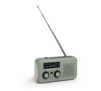 Radio météo avec AM/FM, alimentation solaire et à manivelle, lampe de poche LED, alarme SOS pour les urgences extérieures
