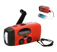 Radio météo d'urgence avec syntonisation AM/FM/SW, lampe de poche et alerte SOS pour la sécurité en cas de catastrophe