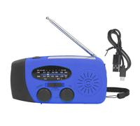 Radio météo d'urgence étanche, indispensable à la survie, avec chargeur de téléphone auto-alimenté pour une connectivité sans faille.