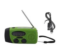 Radio météo d'urgence étanche, indispensable à la survie, avec chargeur de téléphone auto-alimenté pour une connectivité sans faille.