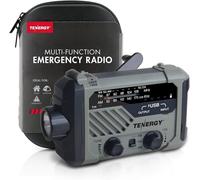 Radio Météo Multifonction À Manivelle Avec Lampe De Poche Led, Alarme Sos, Chargeur De Téléphone Portable, Fréquences Radio Am/Fm/Noaa, Idéal Pour Les Urgences
