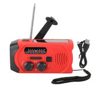 Radio météo NOAA, radio de survie d'urgence, alimentation solaire, manivelle, lampe torche LED autonome, batterie externe portable, chargeur USB,