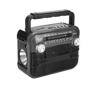 Radio Météo Portable - Appareil Audio Rechargeable, Lampe Multi-Mode, Son Clair | Radio Légère Extérieure avec 3 Modes de Lumière pour Aventure, Kit d’Urgence, Sécurité Maison, Voyage, Camping