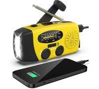 Radio météo solaire d'urgence, kit anti-sismique, manivelle, auto-alimentée, AM/FM/WB, radio de survie à manivelle, lampe torche