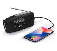 Radio météo solaire d'urgence, kit anti-sismique, manivelle, auto-alimentée, AM/FM/WB, radio de survie à manivelle, lampe torche LE