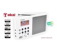 Radio multimédia blanche FM PLL et DAB+ TOKAÏ